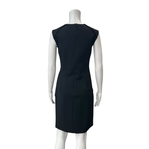 $1790 J. Mendel Black Layered Sheath Peplum Mini Dress size 6 - Picture 6 of 7